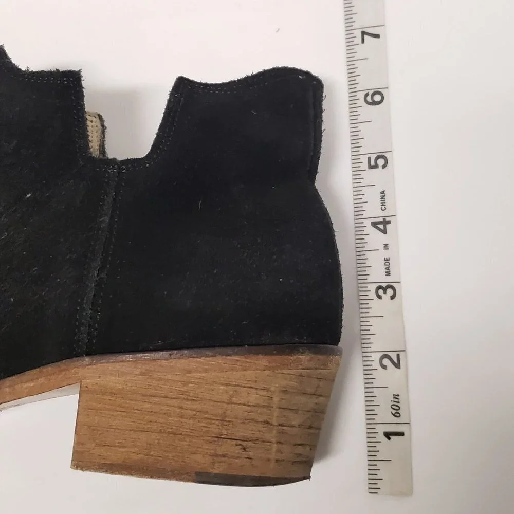 Matt Bernson Classic sz 9 suede Side Split Booties black
